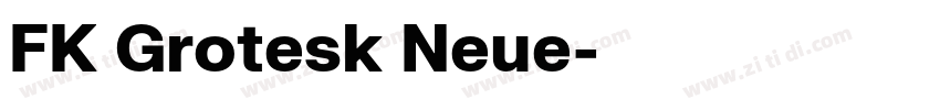 FK Grotesk Neue字体转换
